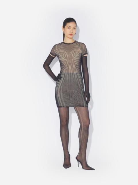 THE SHORT BLACK “SPIRALE” DRESS