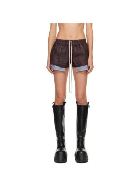 Burgundy Concordians Fog Boxers Denim Shorts