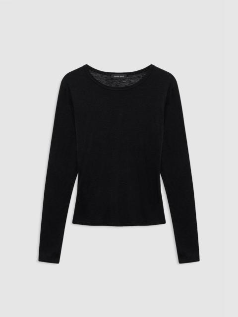 Sylvie Long Sleeve Tee - Black