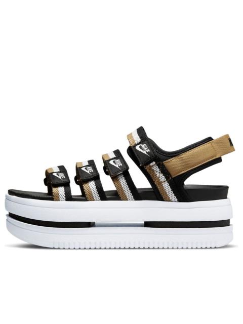 (WMNS) Nike Icon Classic Sports Black Brown Sandals 'Black Brown' DH0223-002