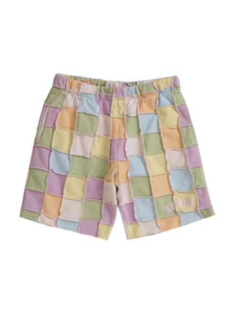 Supreme Reverse Patchwork Sweatshort Multicolor