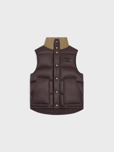 sleeveless puffer jacket IN light nylon