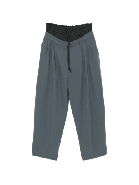 pleated drawstring trousers