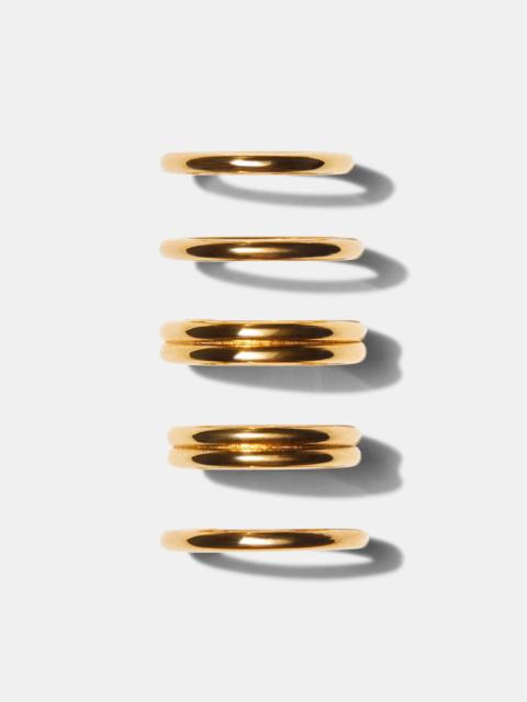 5 RING SET IN GOLD — EXCLUSIVE