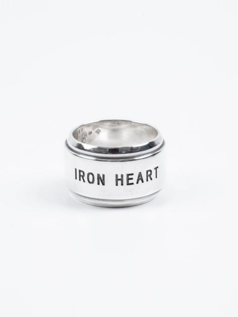IRON HEART 0.925 STERLING SILVER RING