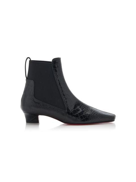 Promidavol 35mm Croc-Effect Leather Chelsea Boots black