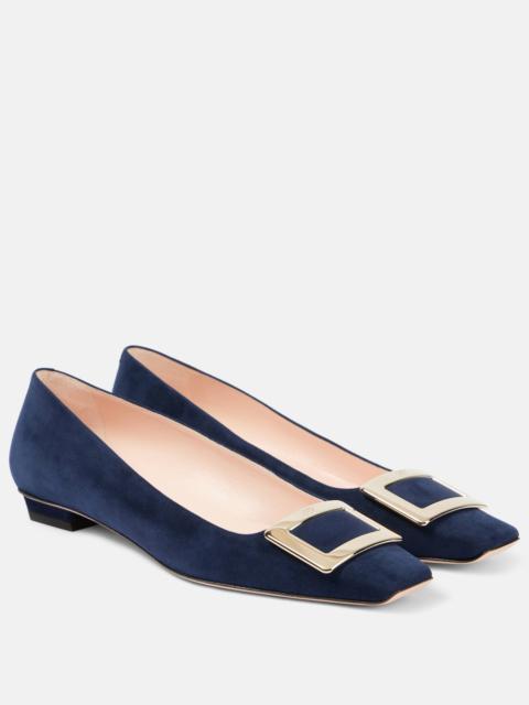 Belle Vivier 25 suede pumps