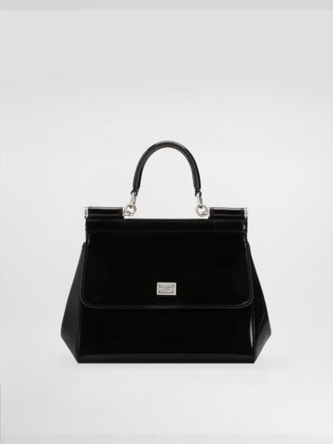 Small Sicily bag in polished calfskin