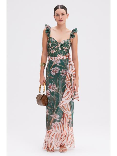 BOTANIC RETRO WRAP SKIRT