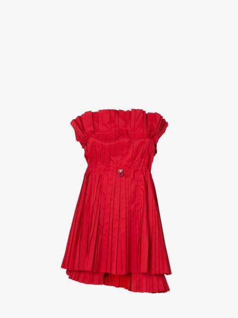 Dress Red faille dress