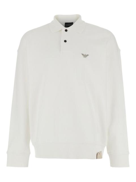 logo-embroidery polo shirt