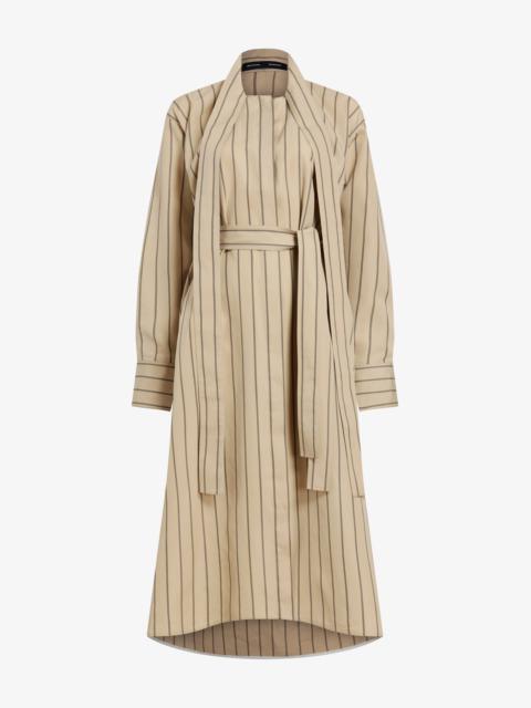 Phillipa Dress in Stripe Cotton Silk Poplin