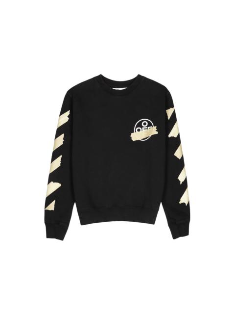OFF-WHITE Tape Diag Arrows Sweatshirt Black/Beige