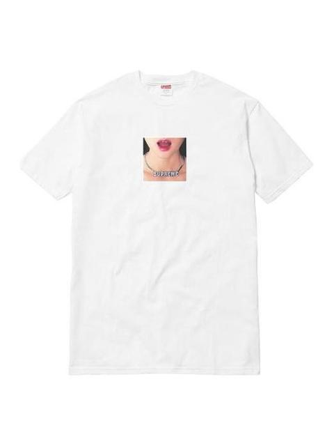 Supreme SS18 Necklace Tee White Printing Short Sleeve Unisex SUP-SS18-0038