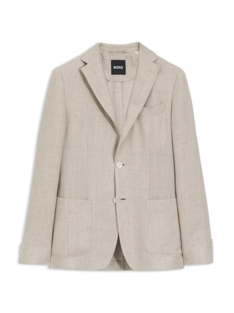 SLIM-FIT JACKET IN A LINEN BLEND