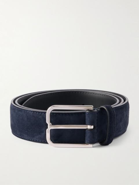 Essence 3.5cm Suede  Belt Navy