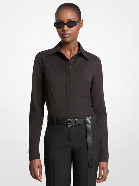 Hansen Stretch Cotton Poplin Shirt