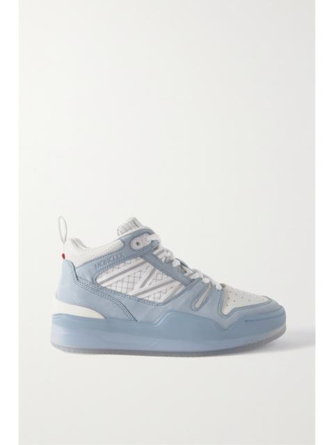 Pivot Mid Leather And Ripstop-trimmed Suede Sneakers