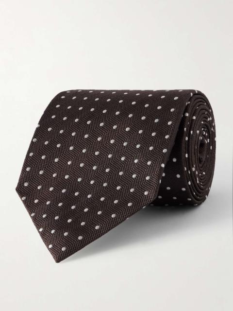 8cm Polka-Dot Silk Tie