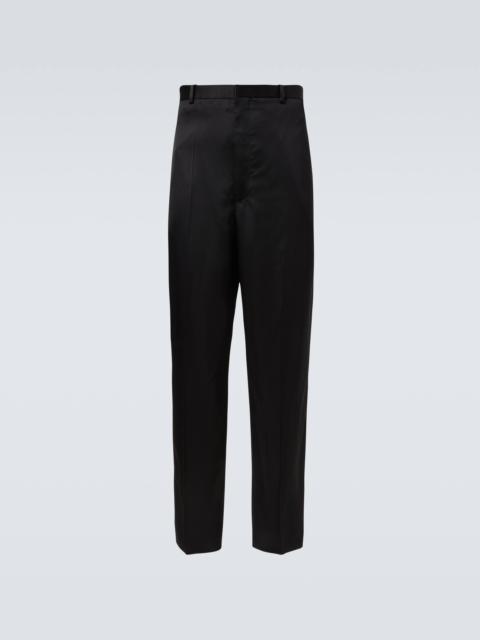 High-rise straight pants