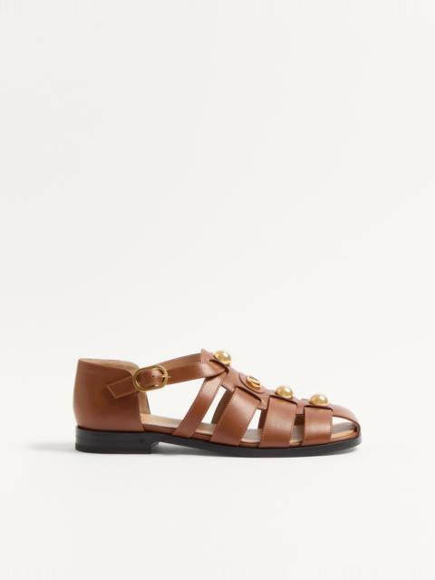 VLOGO SIGNATURE CALFSKIN FISHERMAN SANDAL 20MM