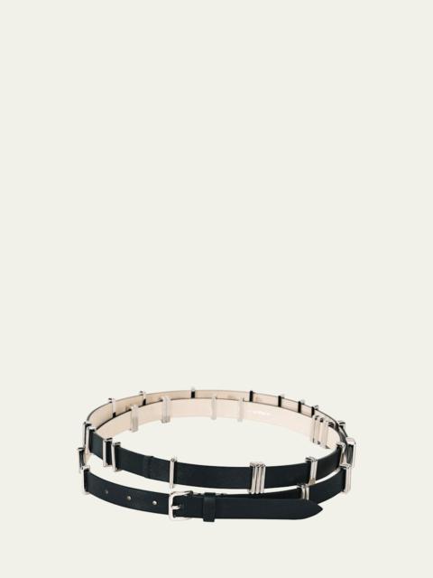 Richa Silvertone Leather Belt