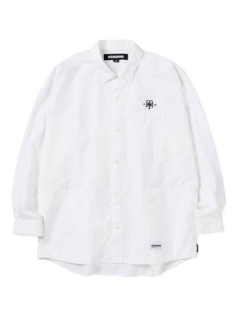 Trad logo-embroidered shirt