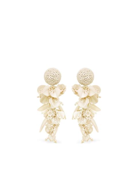 floral beaded earrings