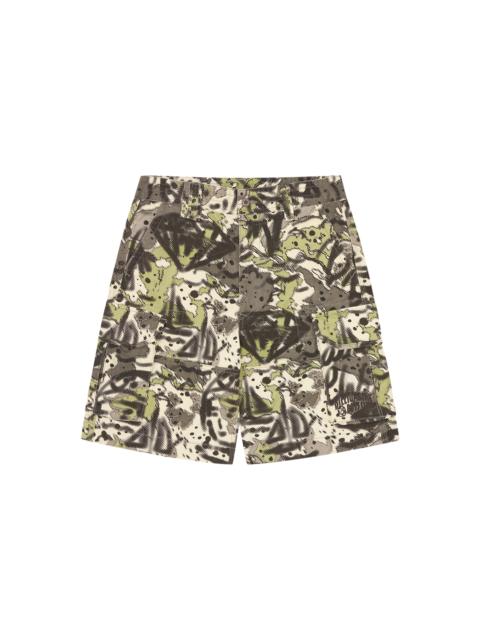 OVERLAY CAMO COTTON CARGO SHORTS