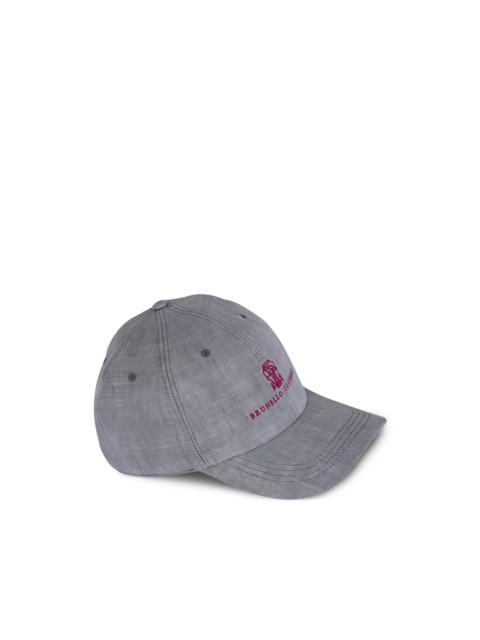 linen baseball cap