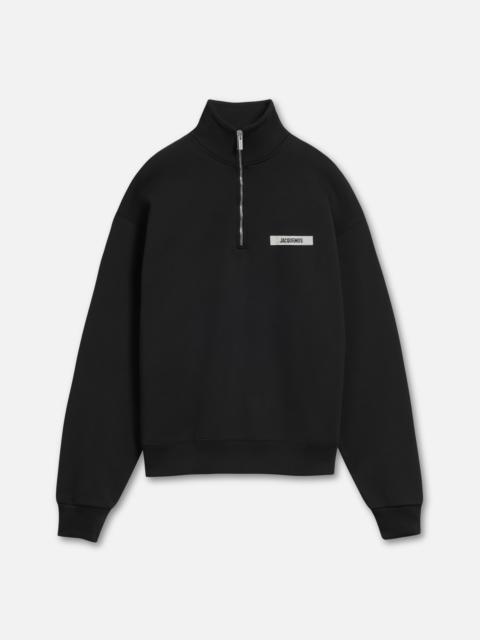The Gros Grain zipped-rollneck sweatshirt