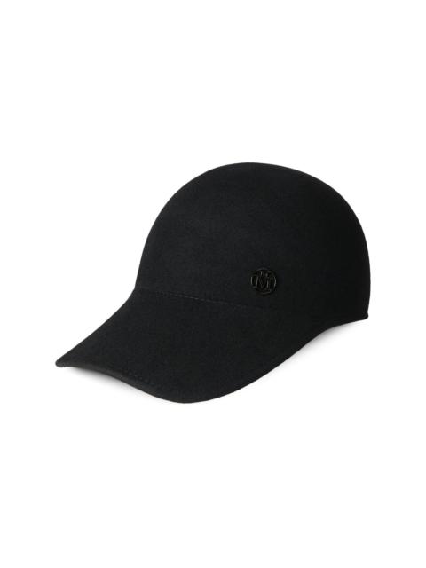 wool logo-plaque cap