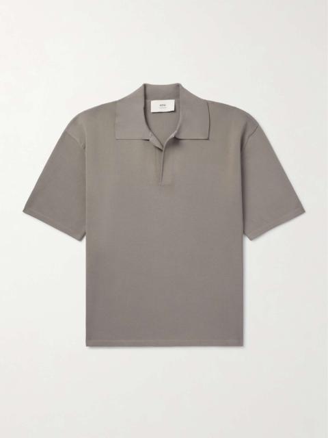 Oversized Jersey Polo Shirt