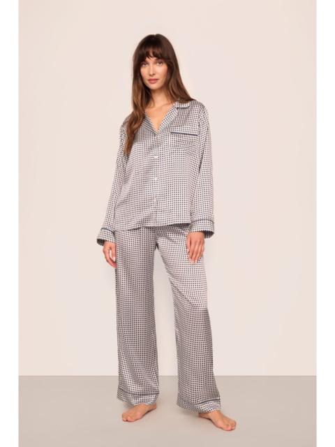 Inez Washable Silk Printed Long PJ Set