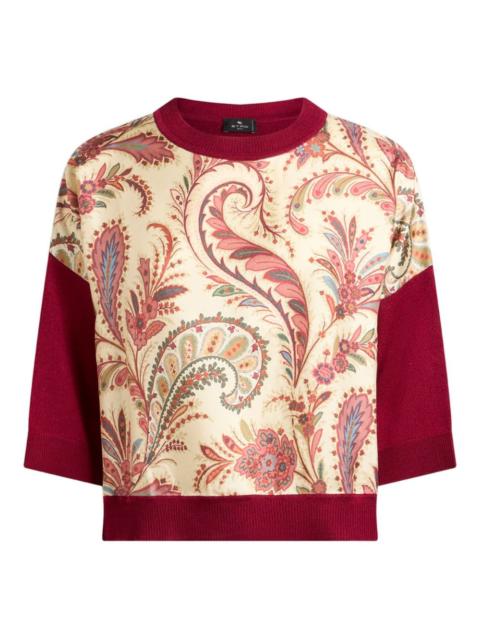 paisley-print T-shirt