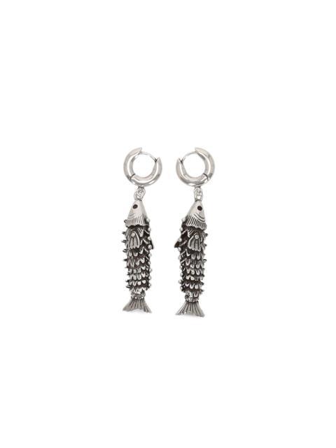 pendant fish earrings