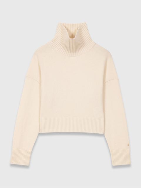 High-neck cashmere sweater