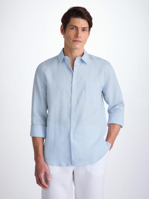 Men's Shirt Monaco Linen Sky Blue