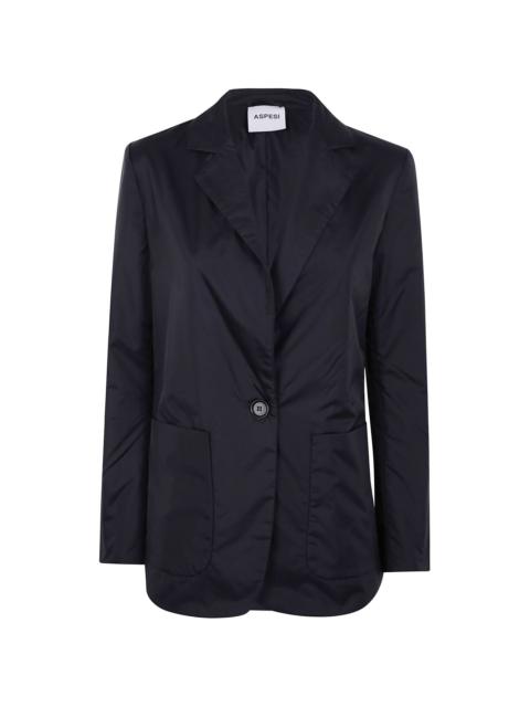 patch-pocket single-breasted blazer