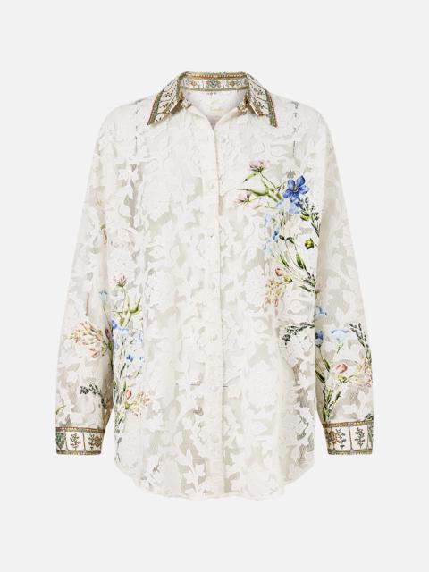 COLLARED SHIRT WITH SIDE BUTTONS