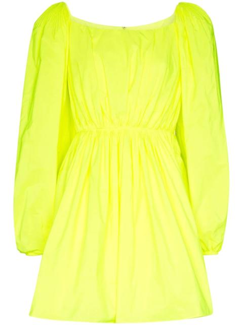 puff sleeve mini dress