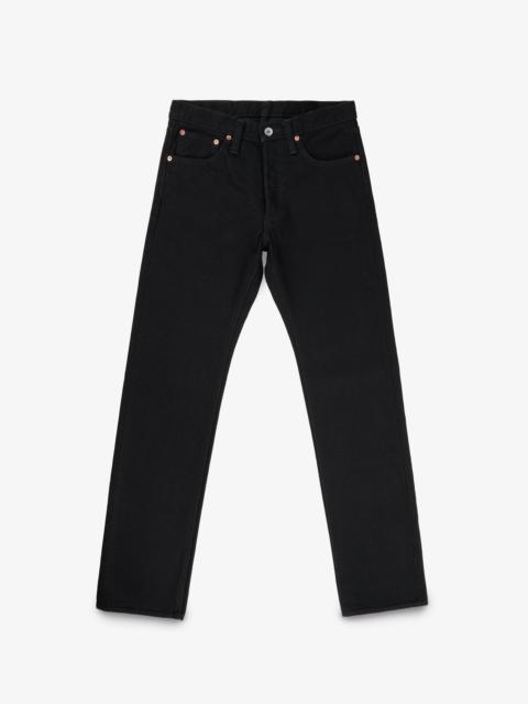 IH-634S-142BB 14OZ SELVEDGE DENIM STRAIGHT CUT JEANS - BLACK/BLACK