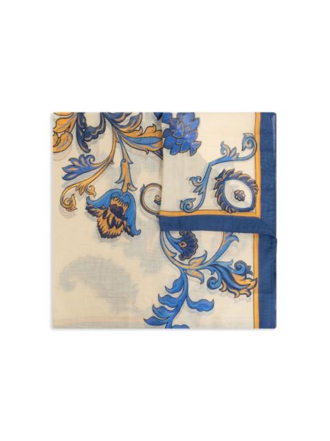 paisley-print scarf