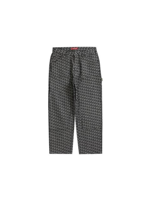 Supreme Monogram Double Knee Denim Painter Pant (FW21) Black
