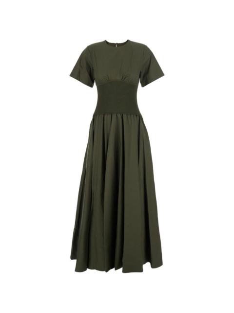 Wrenna shirred maxi dress