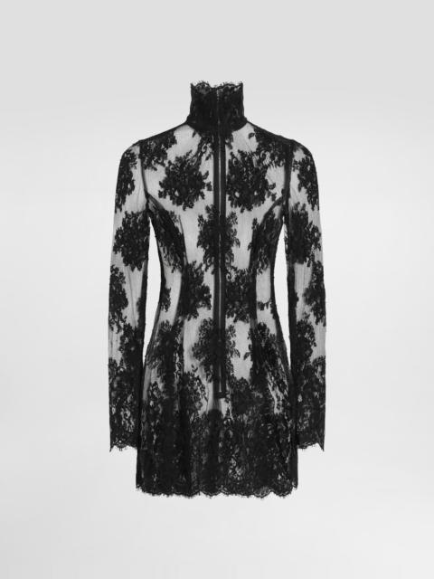 One-piece cordonetto lace dress