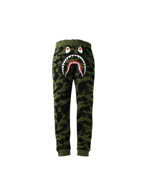 BAPE 1st Camo Shark Slim Fit Sweatpants 'Green'