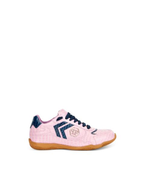 Cocco crocodile-effect appliqué sneakers