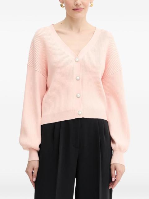 pearl-button long-sleeves cardigan