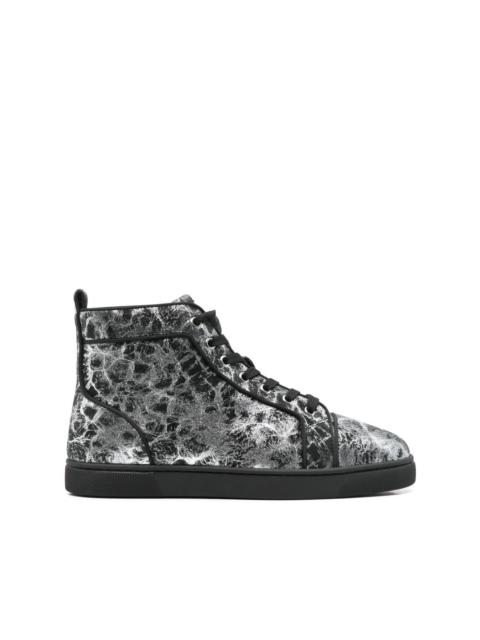 metallic-effect sneakers